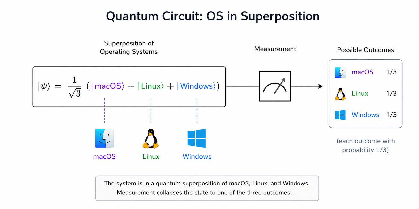Operating Systems in superposition