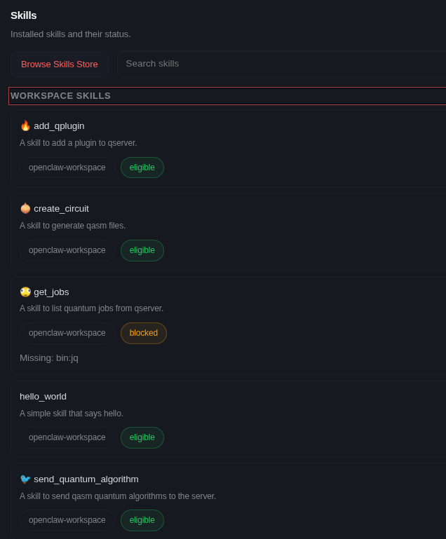 skills list